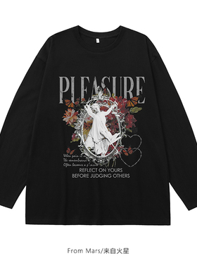 From Mars Goddess's Judgment Round Neck Long Sleeves T-Shirt