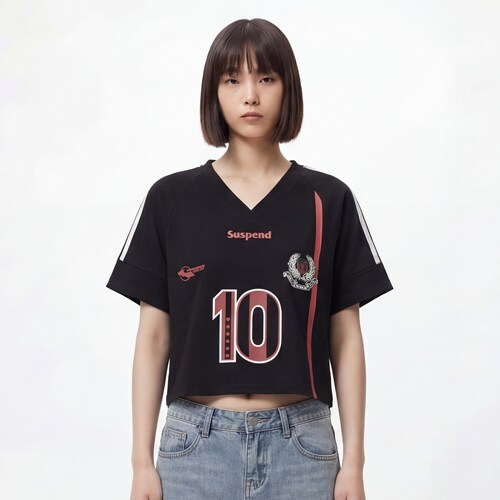 球场回潮短袖T恤10号数字印花