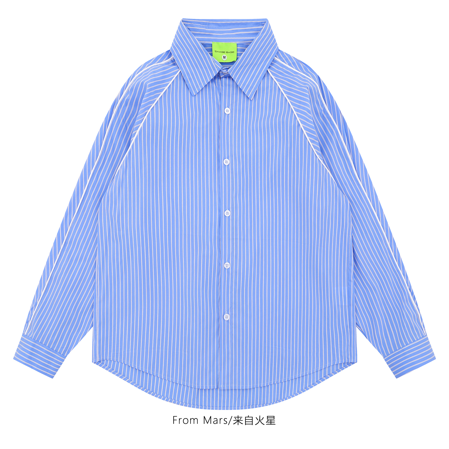 印花宽松长袖春秋休闲衬衫男女BF