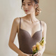 有致秋冬季 打底吊带背心女带胸垫无痕贴身免穿文胸发热保暖内衣女