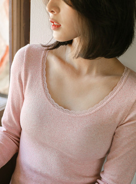 【清仓】有致保暖内衣女长袖打底衫蓄热毛圈美体保暖内衣上衣秋衣