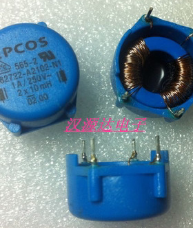 B82722-A2102-N1 2X10MH 1A 250V 4脚 共模扼流线圈电感 EPCOS