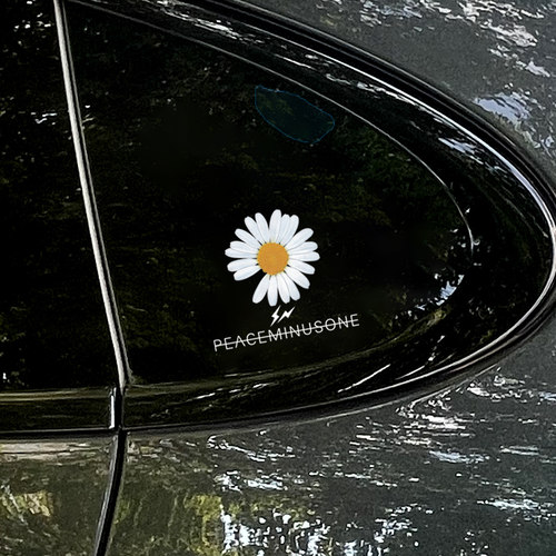 权志龙GD雏菊个性创意汽车贴纸藤原浩潮流改装车身贴摩托车贴纸