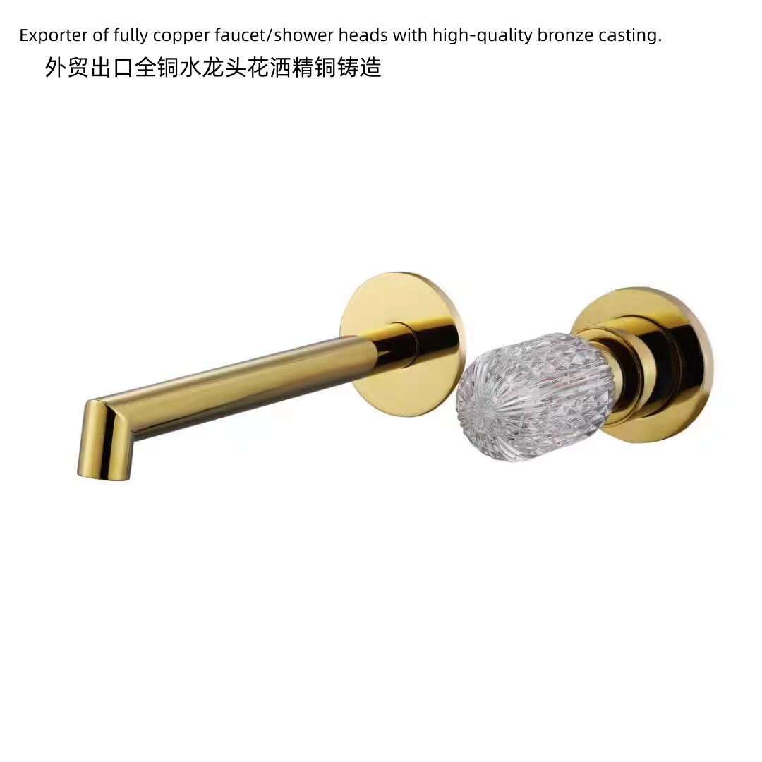 外贸出口全铜水龙头精铜铸造暗装冷热面盆龙头家用卫生间洗脸盆