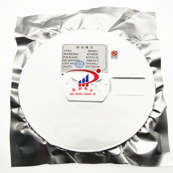 贴片电源管理芯片 PR9853 丝印853MD4 SOT23-6 3K/盘 原厂展芯