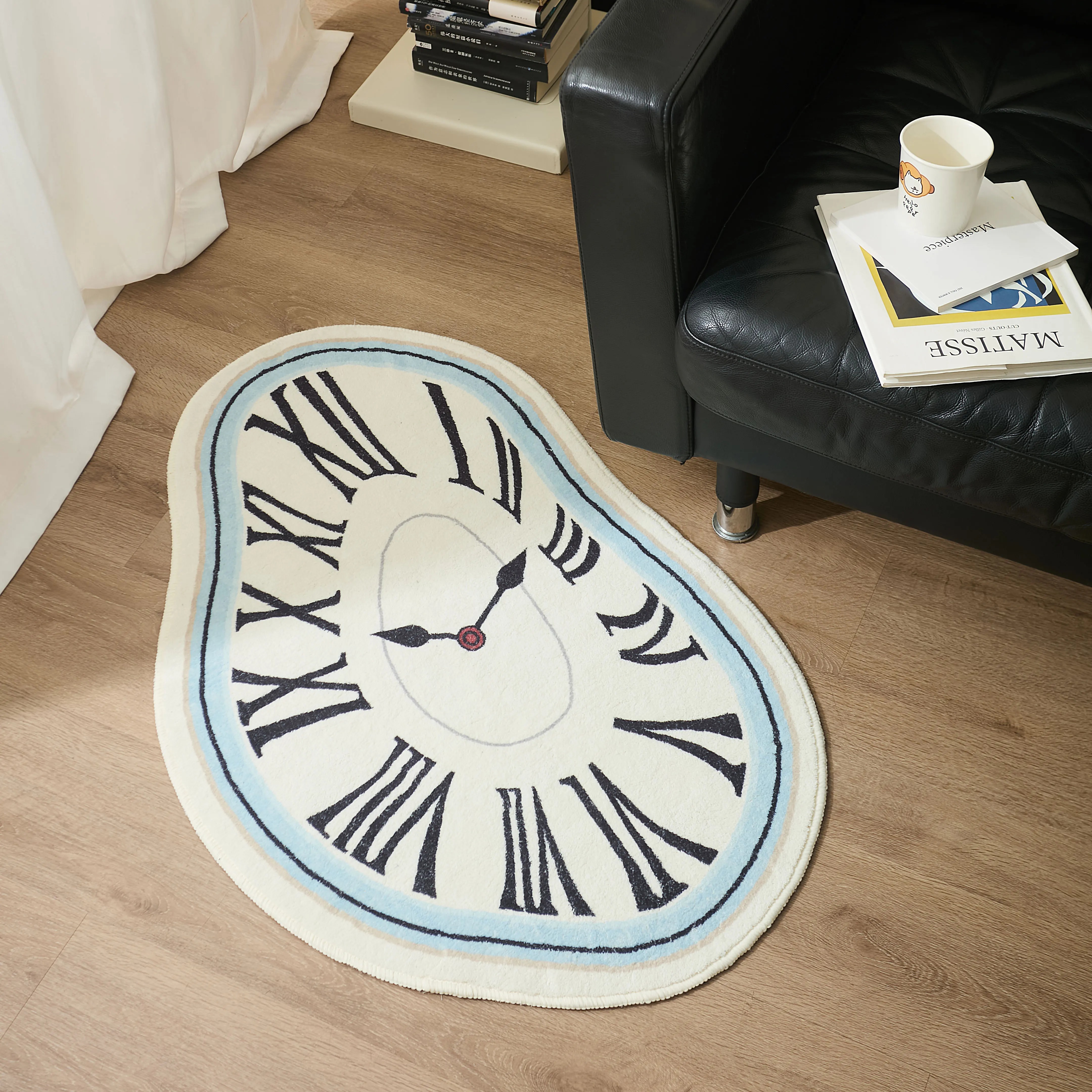 达利融扭曲挂钟表创意客厅地毯