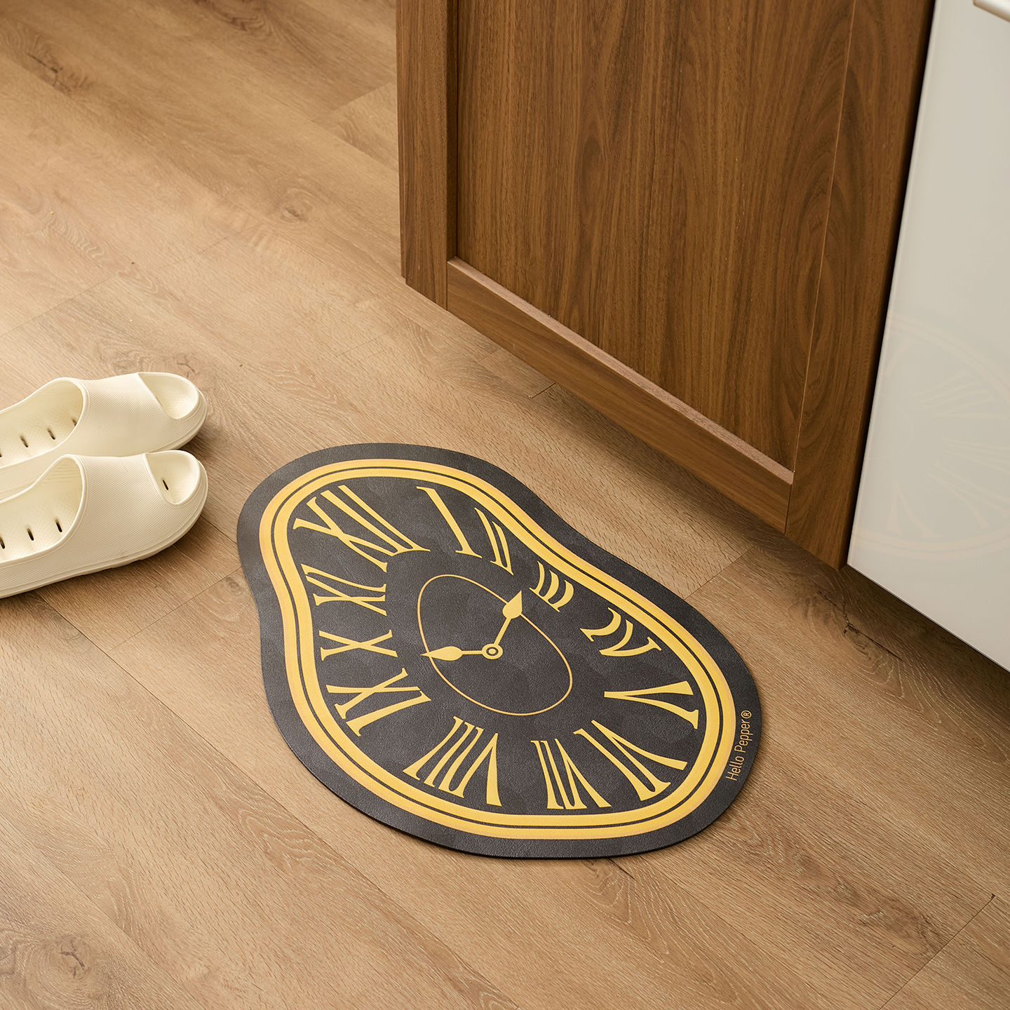 艺术浴室厨房防污硅藻土吸水地垫