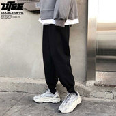 男韩版 男士 休闲裤 UTEE束脚裤 潮牌哈伦长裤 宽松日系小脚裤 运动裤 子