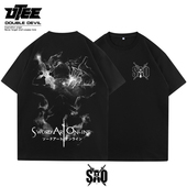 男女宽松纯棉短袖 UTEE 刀剑神域联名T恤动漫周边桐人亚丝娜二次元