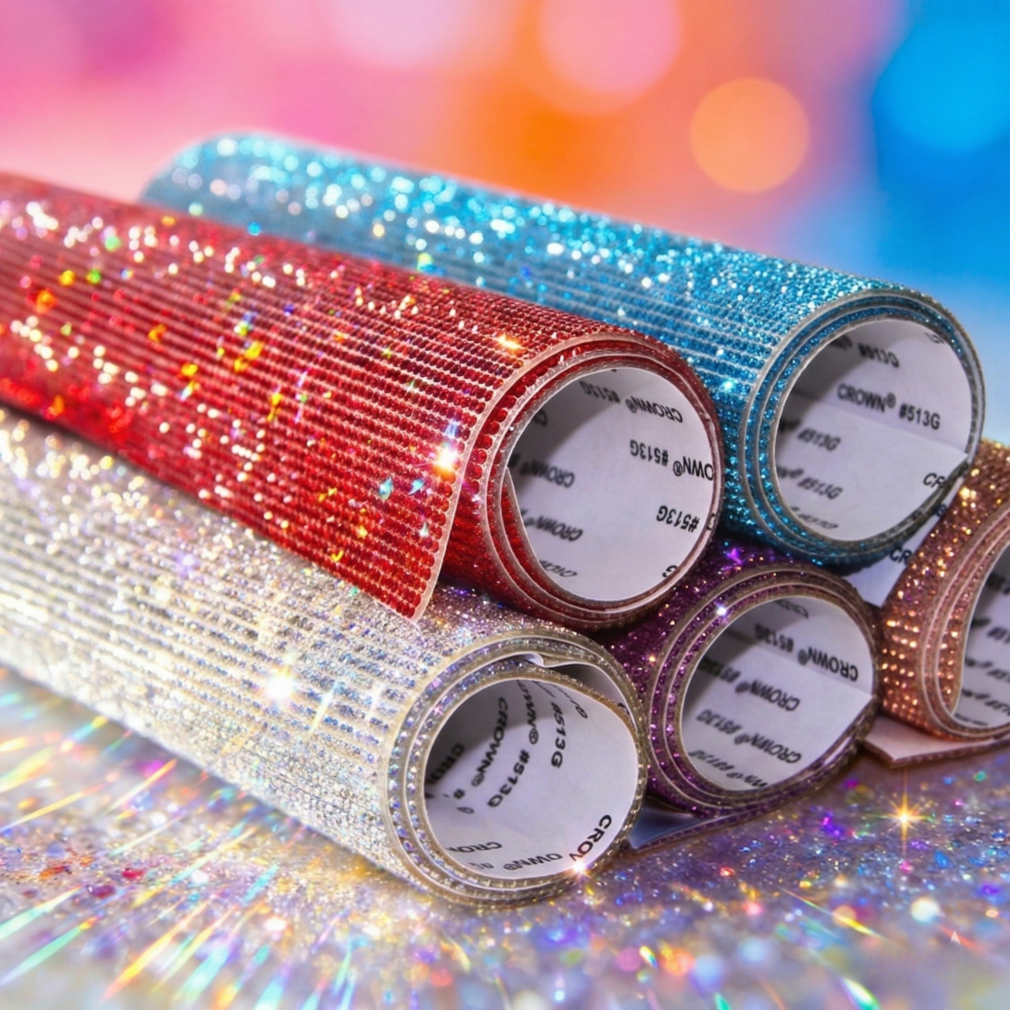 汽车闪钻贴装饰应援棒diy水钻贴车内饰充电器头婚鞋话筒爆闪钻饰