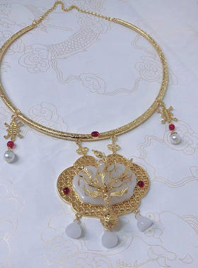 合金百搭璎珞项圈长命锁颈圈饰品