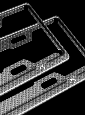 DS谛艾仕DS5LSDS6DS7汽车新交规车牌架牌照框架车牌边框碳纤维纹