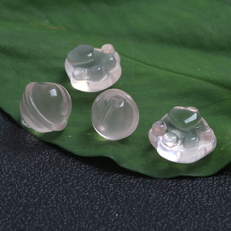 莫桑铃铛星光熊掌直孔挂坠猫爪