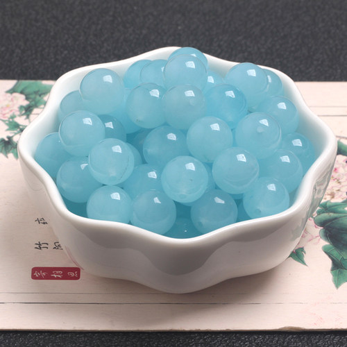 摩登浅蓝色小清新海蓝玉髓材料包
