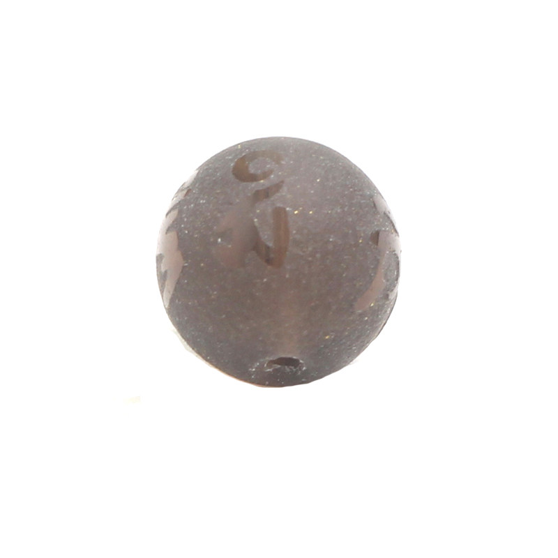 NATURAL WHITE CRYSTAL TEA CRYSTAL HOT STAMPING SIX WORDS MANTRA PROVERBS LOOSE BEADS BEADS DIY HANDMADE BEADS ACCESSORIES BAG
