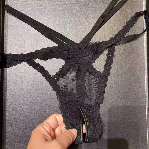 女丁字裤镂空开裆低腰透气