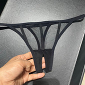 性感超薄透明内裤 火辣丁字裤 黑色白色女诱惑T裤 开裆低腰舒适时尚