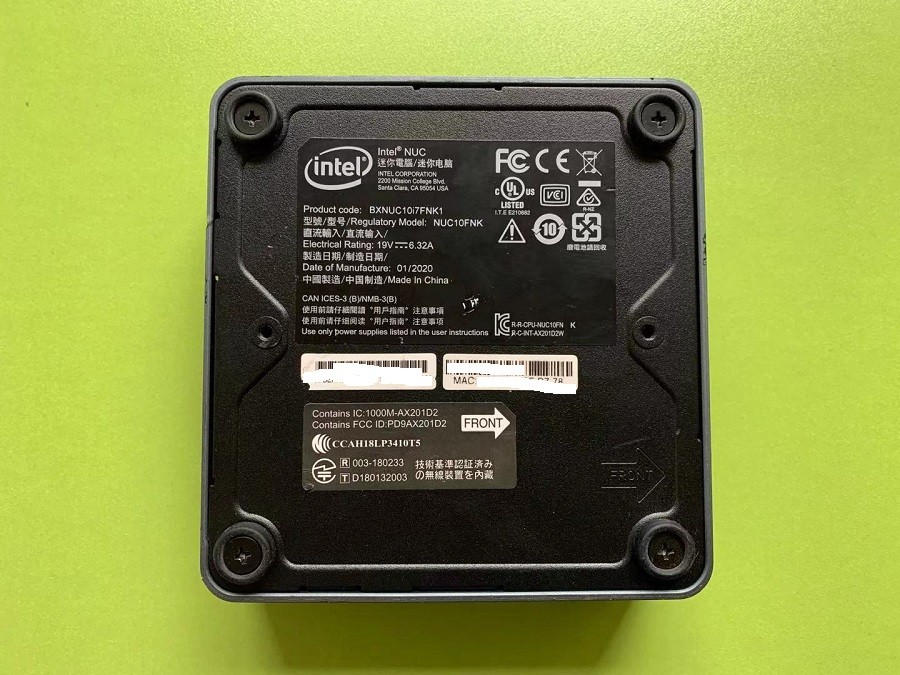 :英特尔电脑IntelNUC10i7FNK10i3FNK10i5FNH寒霜峡谷NUC迷你/ 电子元器件市场 其它元器件 原图主图