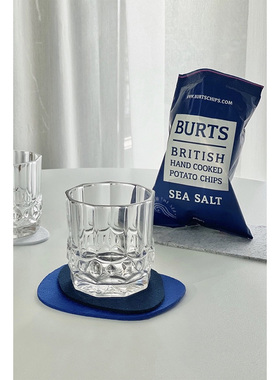 时常北欧风几何毛毡杯垫套装极简复古餐垫家用隔热垫装饰拍照道具