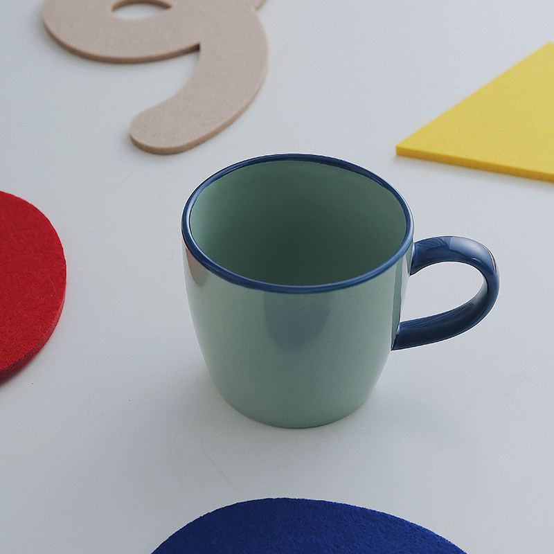时常复古陶瓷杯马克杯北欧简约创意个性咖啡杯办公室杯子家用水杯