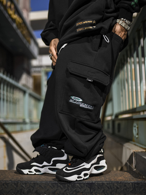 BLACUL军事多袋加绒卫裤