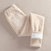 长裤 顺欣灯芯绒休闲裤 外穿 卫裤 松紧腰加绒条绒裤 秋冬高腰大码 女裤