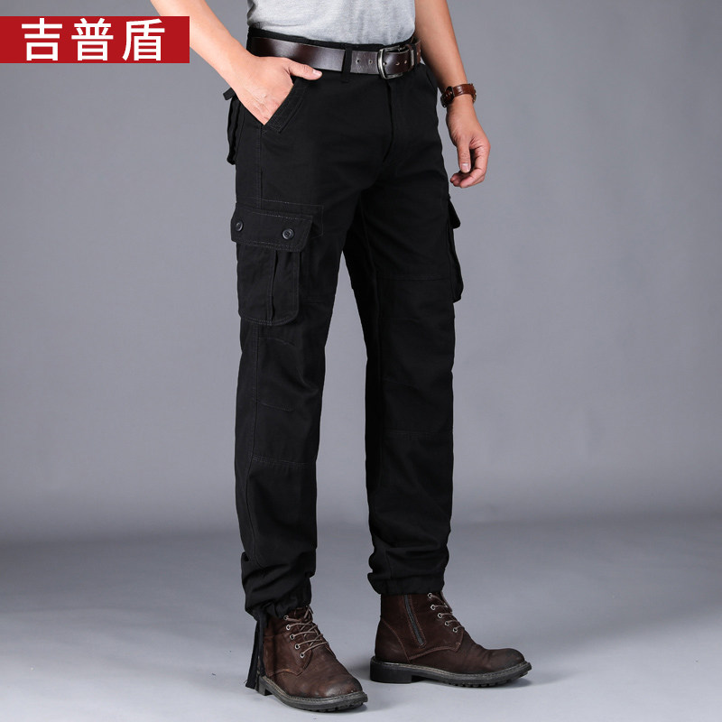 吉普盾夏季薄款工装裤男宽松直筒裤男士休闲裤户外军裤多口袋裤子在类目 男装, 休闲裤中 - 来自Buy2taobao.com提供专业的淘宝代购服务