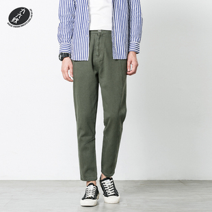 男 韩版 潮流百搭男士 九六致秋季 小脚裤 长裤 工装 子 宽松直筒休闲裤