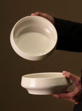 JM 留白至美淡雅碗 陶瓷碗家用饭碗沙拉碗水果碗菜碗汤碗陶瓷餐具