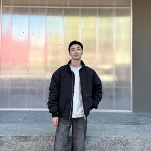 Awesm 美式复古秋冬加厚立领羽绒服宽松休闲教练夹克棉服保暖外套