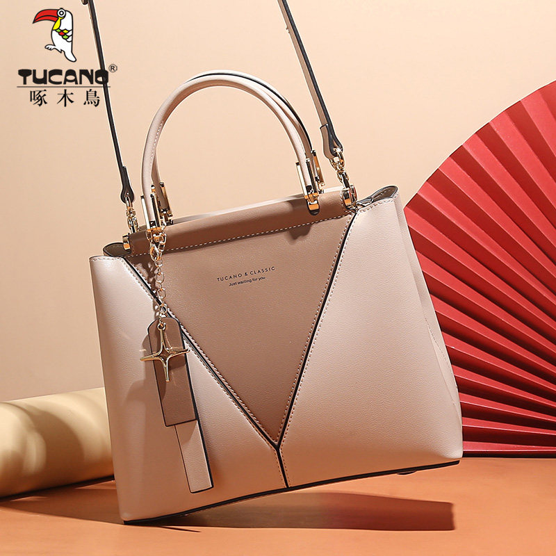 啄木鸟铂金包 手提包女包包2020新款潮 单肩包妈妈包大容量斜挎包