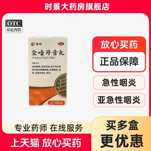 碑林 金嗓开音丸480丸清热解毒疏风利咽咽喉肿痛声音嘶哑咽炎喉炎
