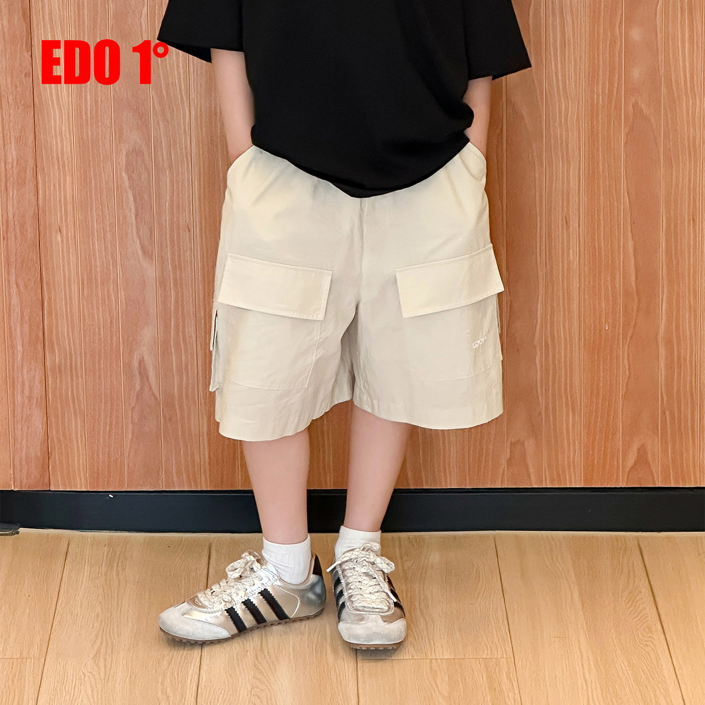 edo一度男童夏季工装宽松中裤