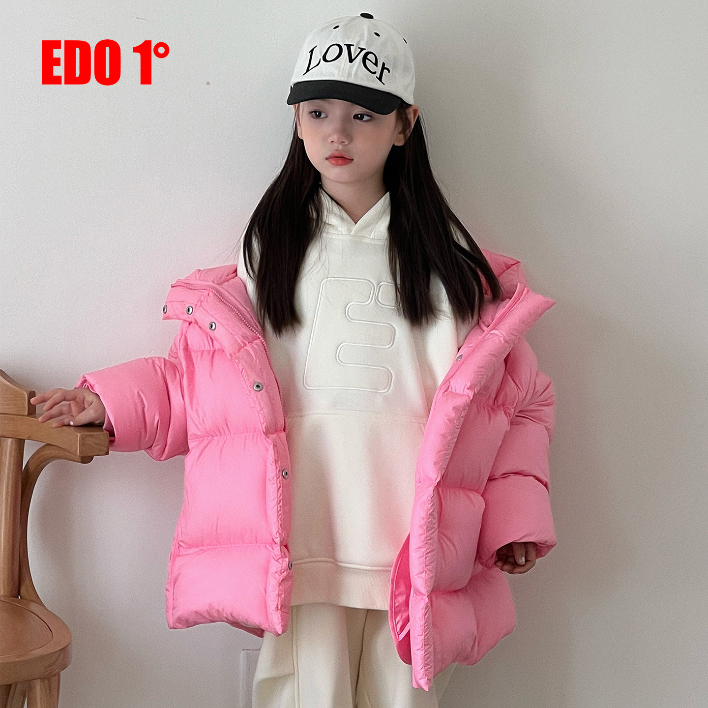 edo童装中长款保暖羽绒服