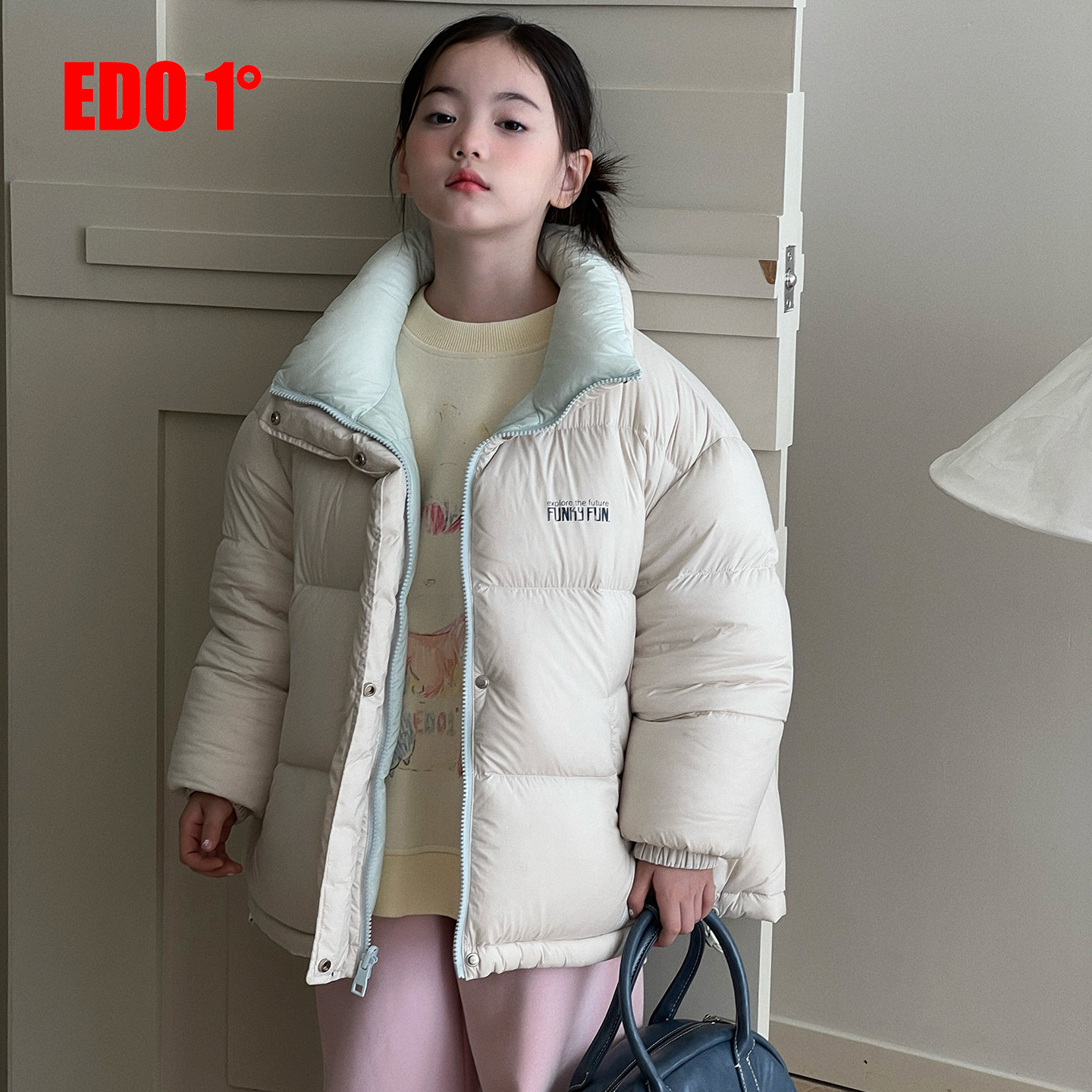 edo1一度童装时尚冬季百搭羽绒服