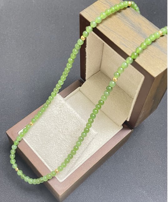 【DaFangLady张大方&45长】18k碧玉苹果绿满天星 4M PS2704