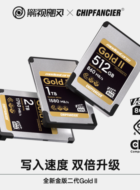 影视飓风&CHIPFANCIER联名CFA4.0 GOLD V2高速存储卡-512GB1TB2TB
