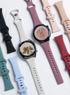 适用华为GT3表带GT2智能GT1运动2E小蛮腰硅胶watch荣耀Magic2男女GS腕带42/46mm新款pro手表buds配件替换带4