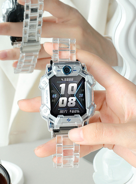 小红书同款适用小天才电话手表Z8/Z7表带Z6Z5透明Z1/Q1A/Z2y/Z8/Z7A儿童男女款保护壳d2腕带通用配件少年版