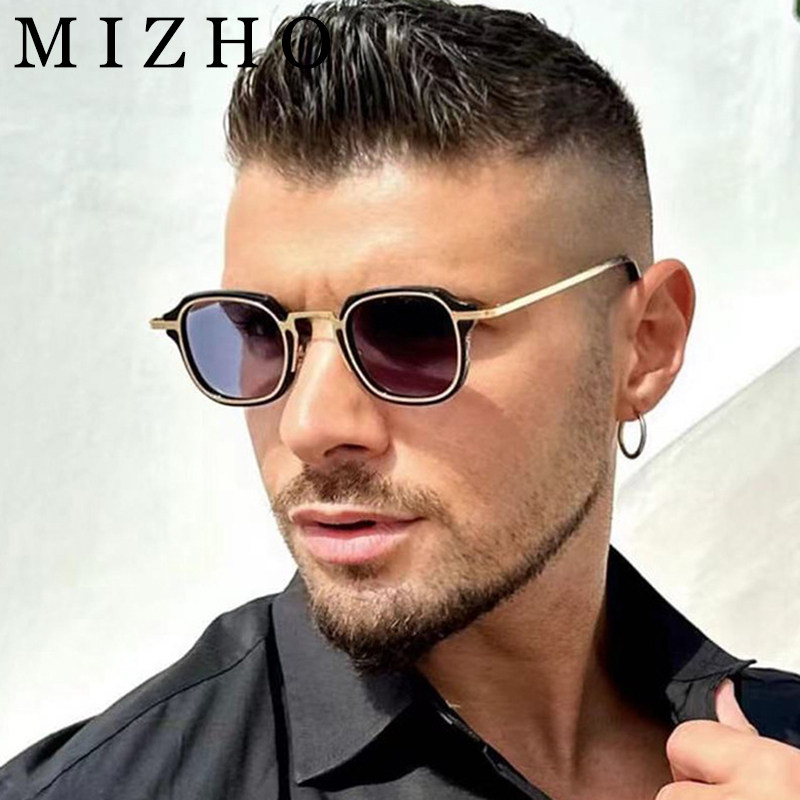 镁作时尚复古金属眼镜情侣小方框蒸汽朋克个性太阳镜男高级感墨镜