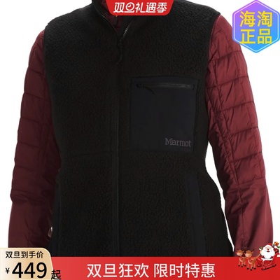 土拨鼠女款300厚保暖抓绒马甲