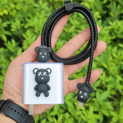 适用三星S23 S24 S24Ultra S24+数据线保护套45W充电器壳25W绕绳