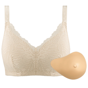 岱米淇轻质义乳文胸二合一套装轻30%假胸乳腺术后乳房胸罩6501QDC