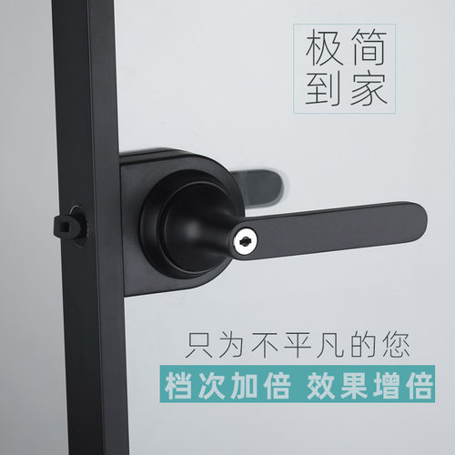极简门钛铝镁合金16边框卫生间门