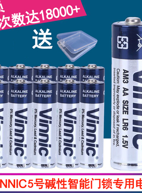 Vinnic LR6 1.5V指纹智能门锁血压计游戏手柄剃须刀鼠标5号AA电池