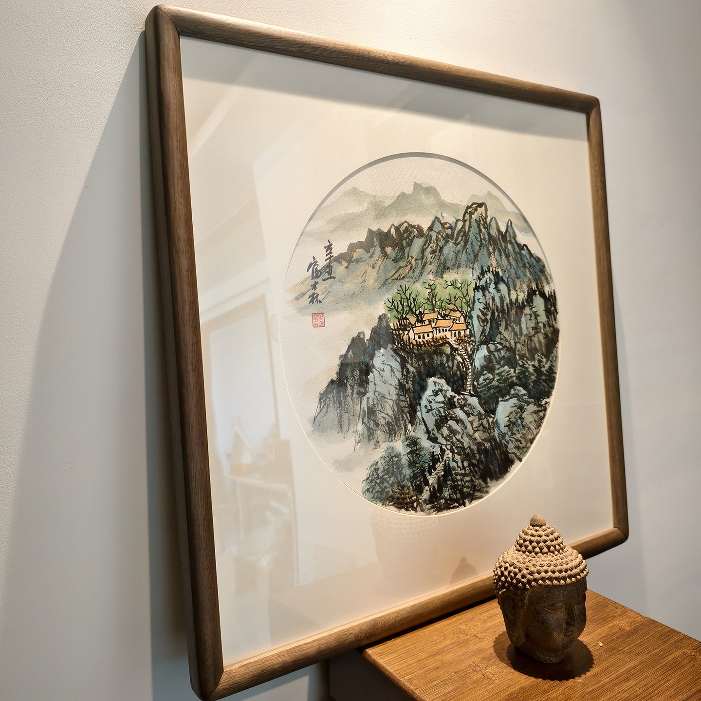 [空谷堂] 国画山水精品字画 名家李富森国画作品《四季》客厅挂画