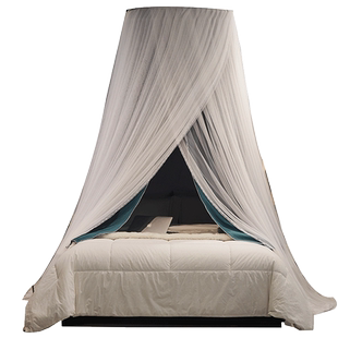 2026新款圆顶吊顶蚊帐遮光床帘一体式加密家用吸顶固定免安装挂钩