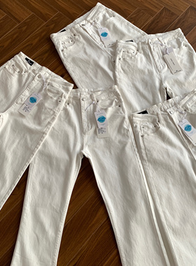 欧美自主微喇517风格Vintage定制面料白色DC产牛仔裤Cleanfit复古