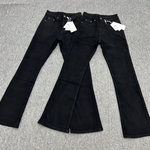 （现货秒发）欧美自主517黑牛轻洗水修身显瘦百搭微喇版型牛仔裤