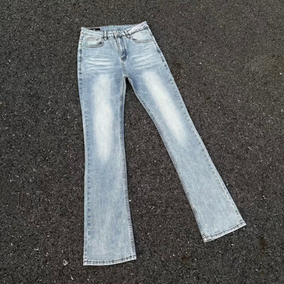 欧美DC三批自主水洗冰蓝牛高弹